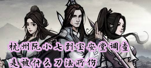 杭州阮小七到宝安堂调查是被什么刀法所伤