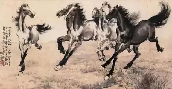 年末のプロモーション大特価！ 絵画『駆ける馬』ヘイ平山画 - 絵画 