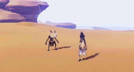 原神沙漠4号元能尖碑及6个圣章石位置