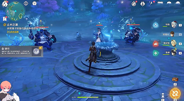 原神止水之潘第二个键纹在哪