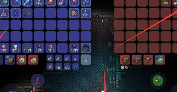 泰拉瑞亚手游怎么开宝箱