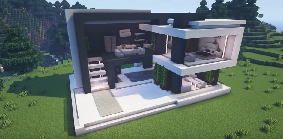 我的世界别墅教程